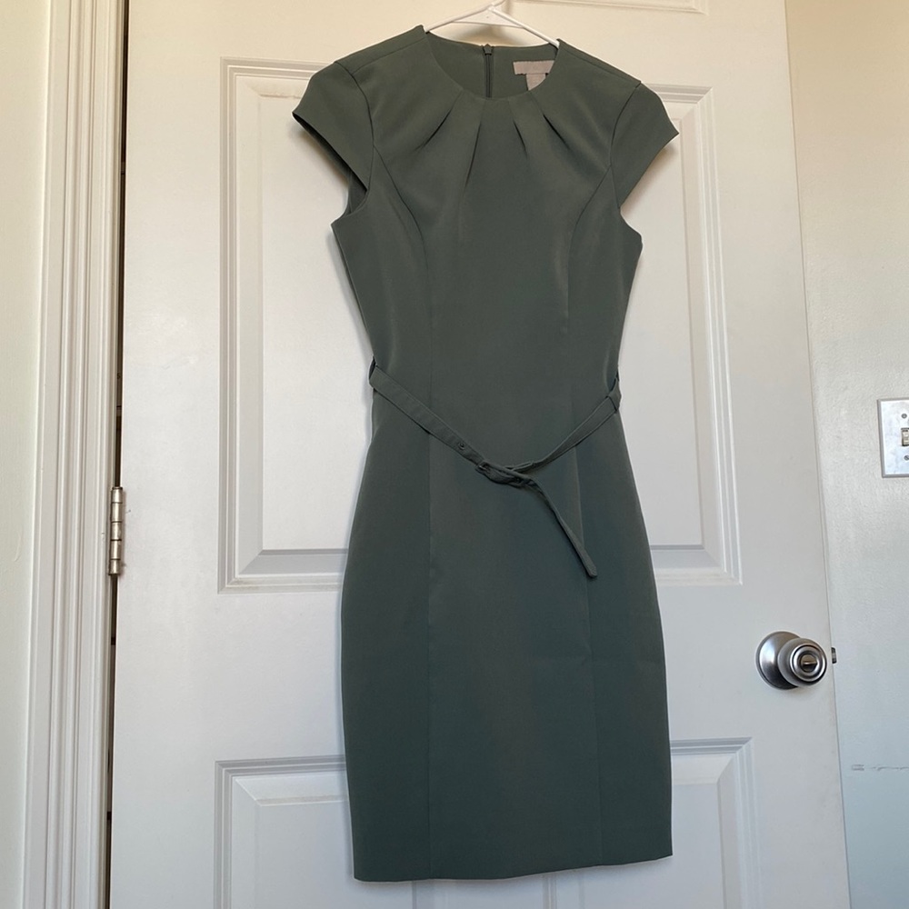 H&M Green Midi Dress